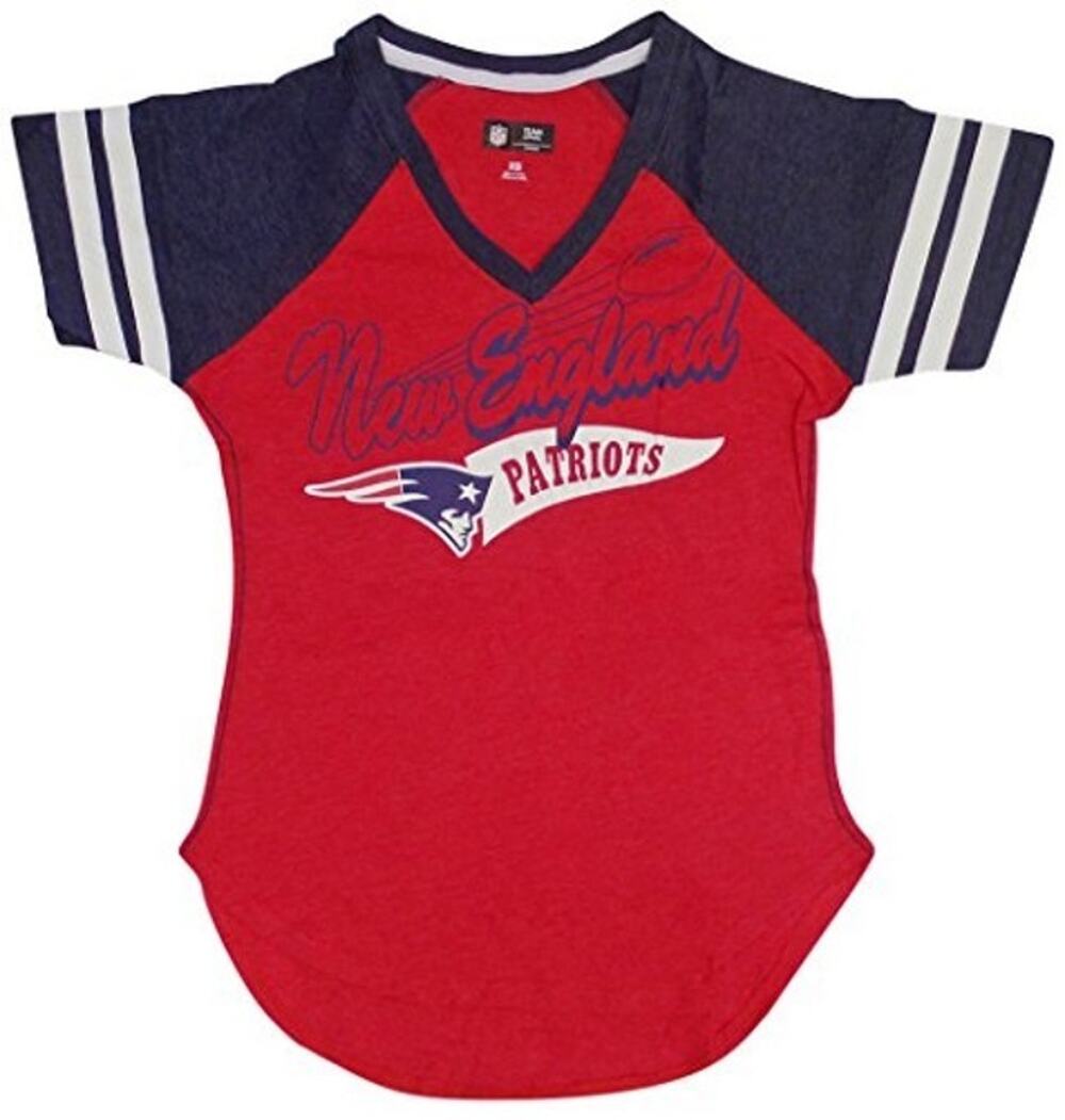 Women's New England Patriots NFL V-Neck T-Shirt
